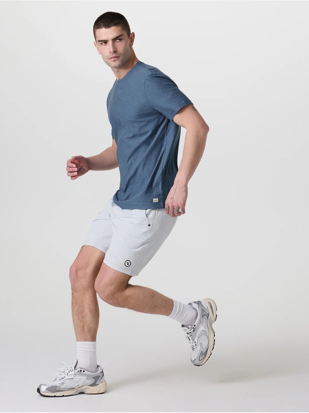 Vuori 3-Pack Mens Strato Tech Short Sleeve Crew Neck Tee Size Large Grey, Blue, - Picture 9 of 16